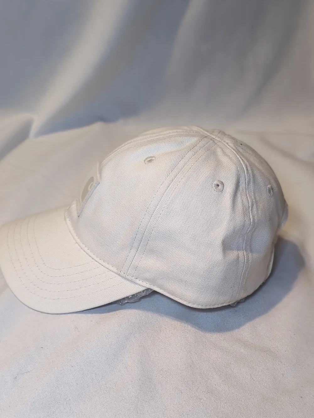 Carhartt White/Beige Canvas Baseball Cap with Logo Patch Baby Infant